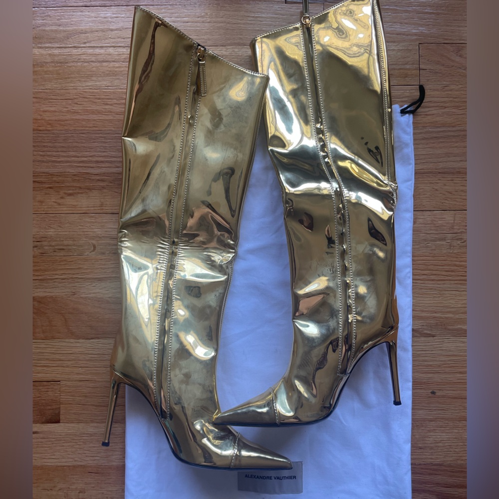 Alexandre Vauthier Metallic Boots